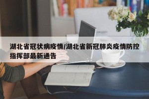 湖北省冠状病疫情/湖北省新冠肺炎疫情防控指挥部最新通告